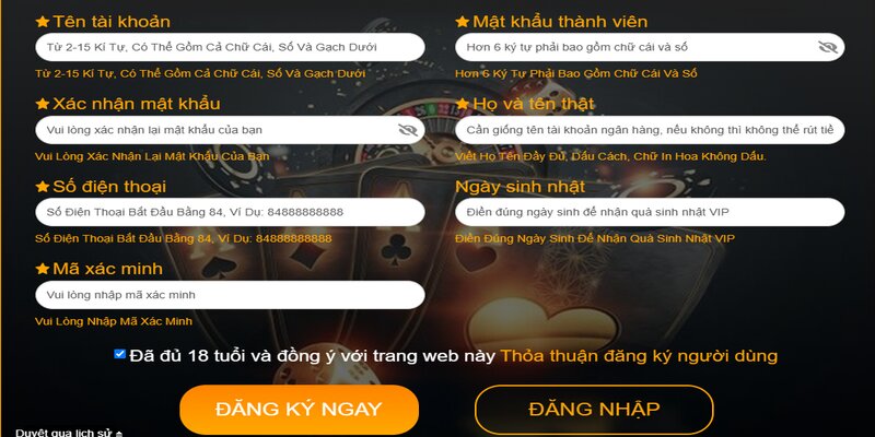 Cách thức đăng ký 8KBET cho newbie